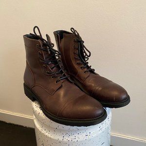 Frye & Co Cody Lace Up Boot Leather Brown Men’s